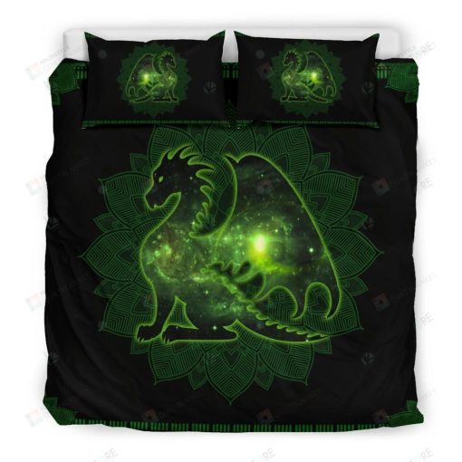 Lightning Dragon Galaxy Bedding Set