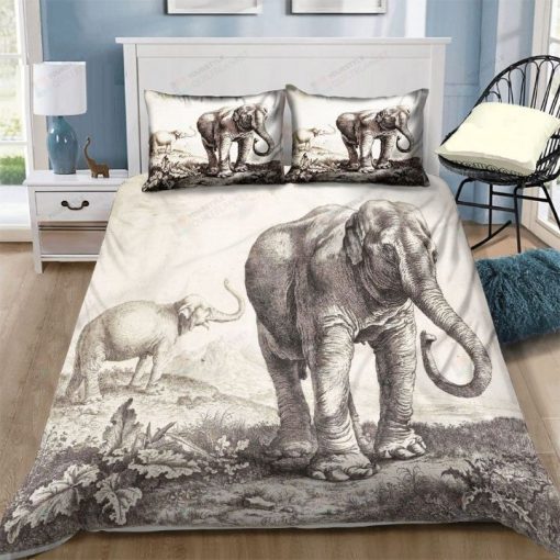Elephant Painting Bedding Set