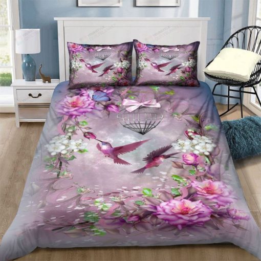 Hummingbird Flowers Bedding Set