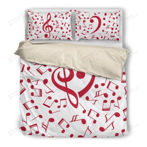 Love Musical Notes Bedding Set