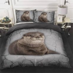 Love Otter Bedding Set