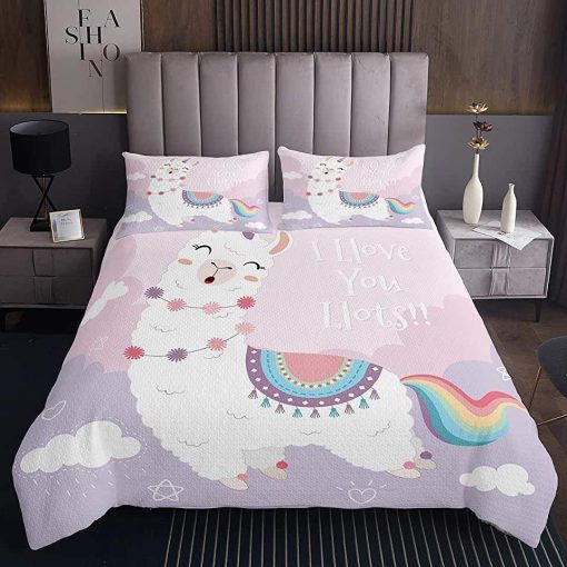 Lovely Alpaca I Love You Lots Bedding Set