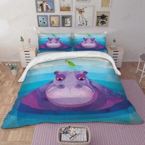 Lovely Hippo Bedding Set