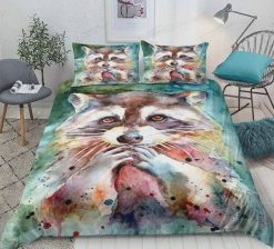 Lovely Raccoon Bedding Set