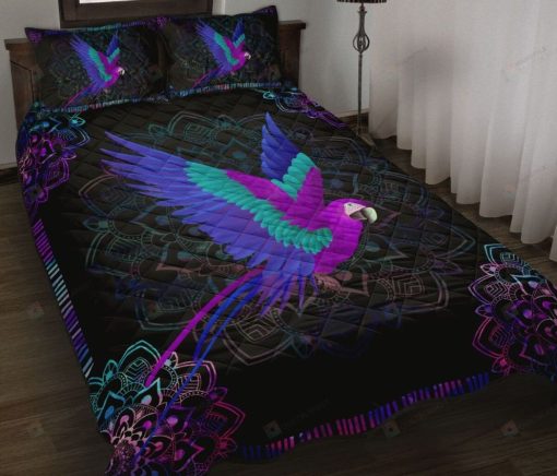 Magic Parrot And Mandala Pattern Bedding Set
