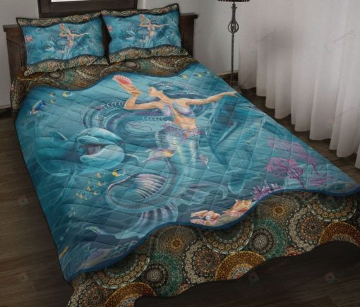 Mermaid Dolphin Bedding Set