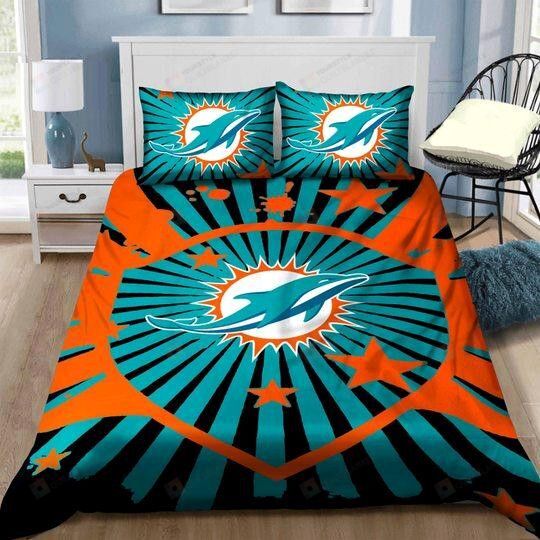 Miami Dolphins Logo Bedding Set