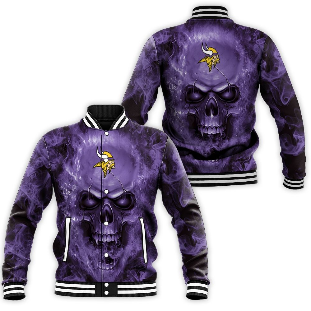 Minnesota Vikings Nfl Bomber Jacket 3d Jersey Hoodie – Teepital