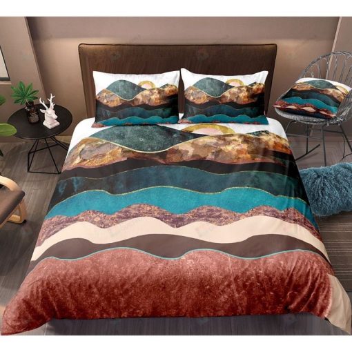 Mountain Landscape Cool Painting Bedding Set