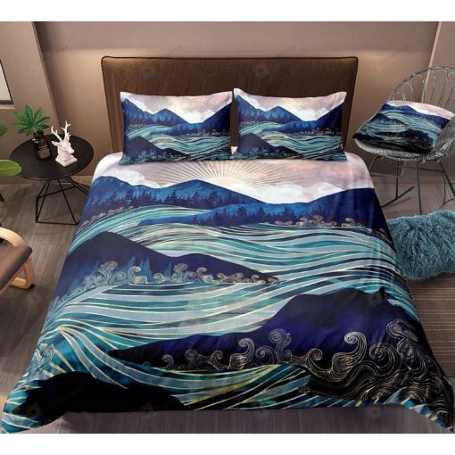 Mountain Landscape Beautiful Pattern Bedding Set