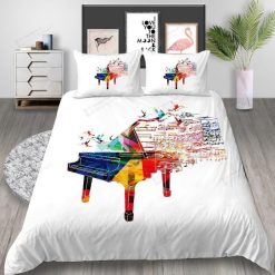 Musical Notes Piano Bedding Set