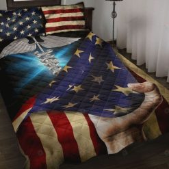 Nurse Symbol American Flag Bedding Set