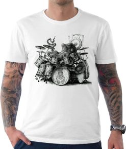 Octopus Playing Drums Unisex T-Shirt