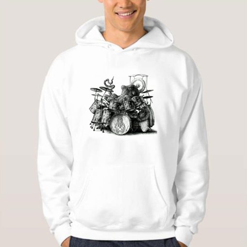 Octopus Playing Drums Unisex T-Shirt