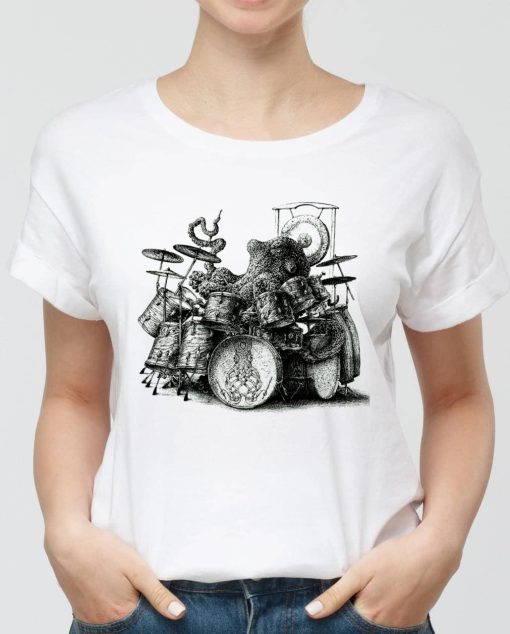 Octopus Playing Drums Unisex T-Shirt