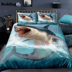 Ocean Blue Shark Bedding Set