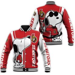 Ottawa Senators Snoopy Lover 3d Printed Baseball Jacket