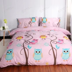 Owl Cartoon Bedding Set
