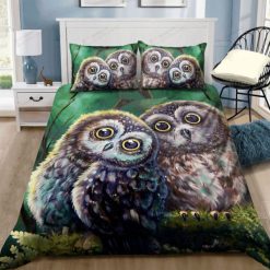 Owl Couple For Night Dream Bedding Set