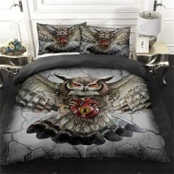 Owl Love Printed Bedding Set