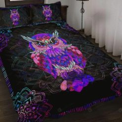 Owl Mandala Pattern Bedding Set