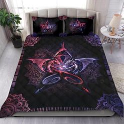 Pentagram Couple Dragon Bedding Set