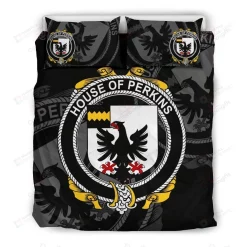 Perkins Family Crest Shamrock Bedding Set