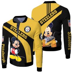 Pittsburgh Steelers And 3d Sweashirt Jersey Fleece Bomber Jacket