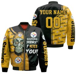 Pittsburgh Steelers Haters Silence The Dead Terrorist Personalized Bomber Jacket
