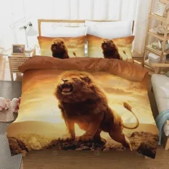 Room Decor Lion Bedding Set