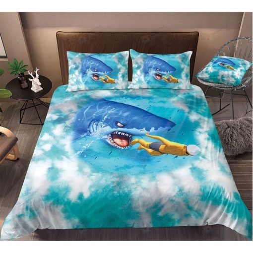 Shark Attacking People Bedding Set