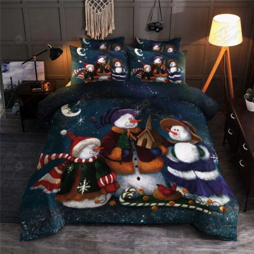 Snowman Merry Xmas Bedding Set