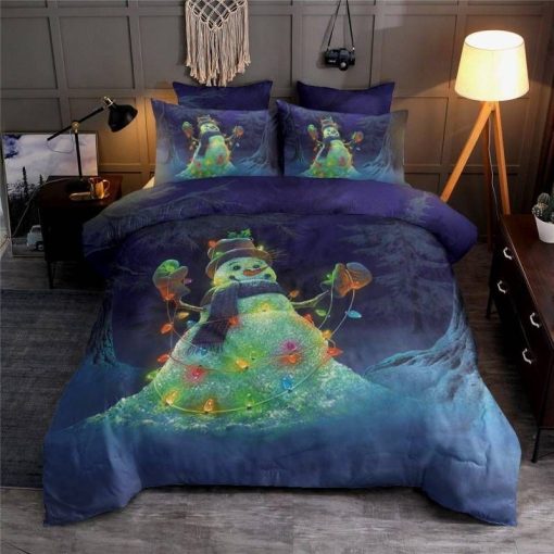 Snowman Mery Christmas Bedding Set