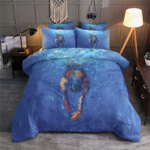 Swimming Artwork Bedding Set