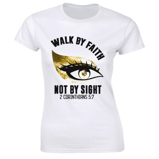 Walk By Faith Not By Sight With Cross Unisex T-Shirt