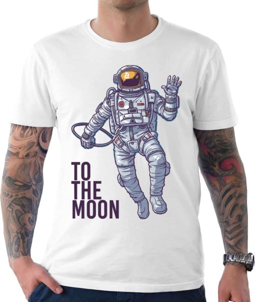 Bitcoin Astronaut To The Moon T-Shirt