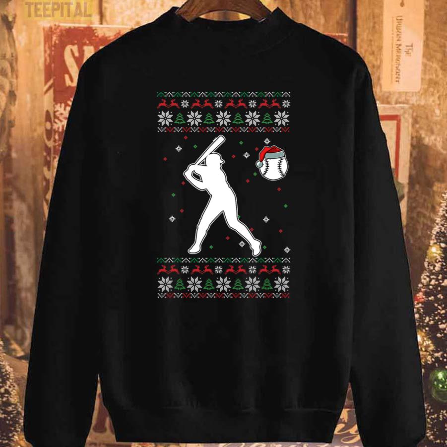 Christmas Baseball Player Christmas Ugly X-Mas T-Shirt