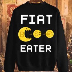 Fiat Eater Bitcoin Pacman Cryptocurrency T-Shirt