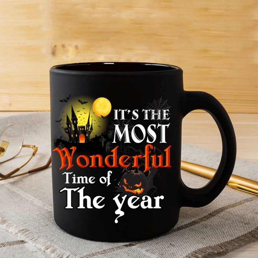 Halloween It’s The Most Wonderful Time Of The Year Mug Black