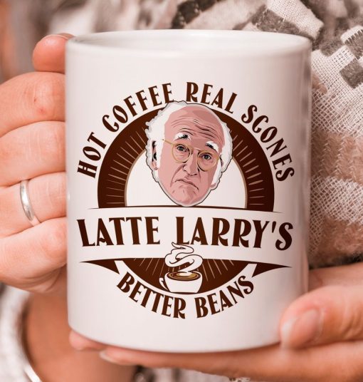 Latte Larry’s Hot Real Sgones Better Beans Premium Sublime Mug White