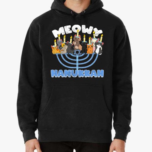 Meowy Hanukkah Cats Menorah for Hanukkah Chanukah T-Shirt