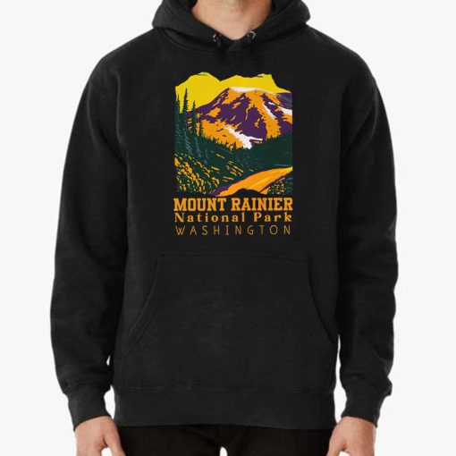 Mount Rainier Washington National Park Vintage Retro T-Shirt