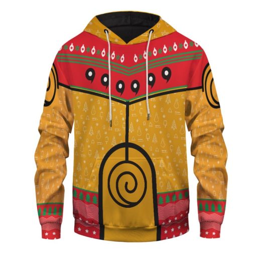 Nine Tails Christmas Chakra Unisex All Over Print 3D Hoodie