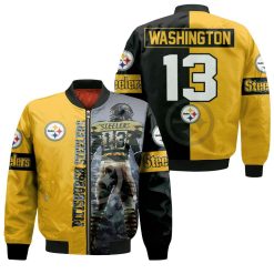13 James Washington Pittsburgh Steelers Legend 2020 Nfl Season Jersey Bomber Jacket