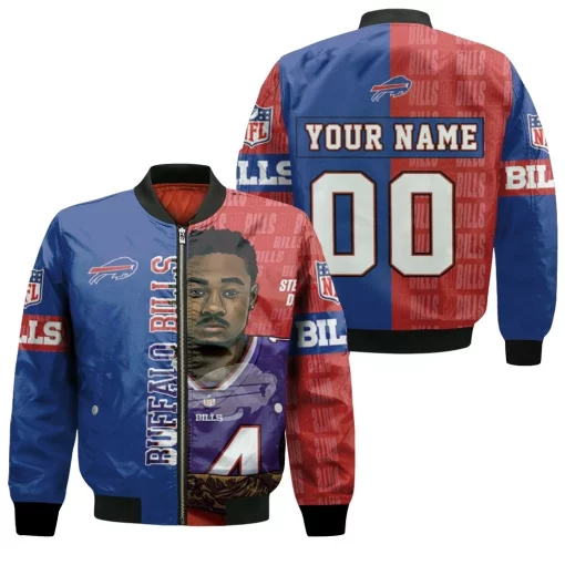 14 Stefon Diggs 14 Buffalo Bills Great Player 2020 Nfl Personalized Bomber Jacket