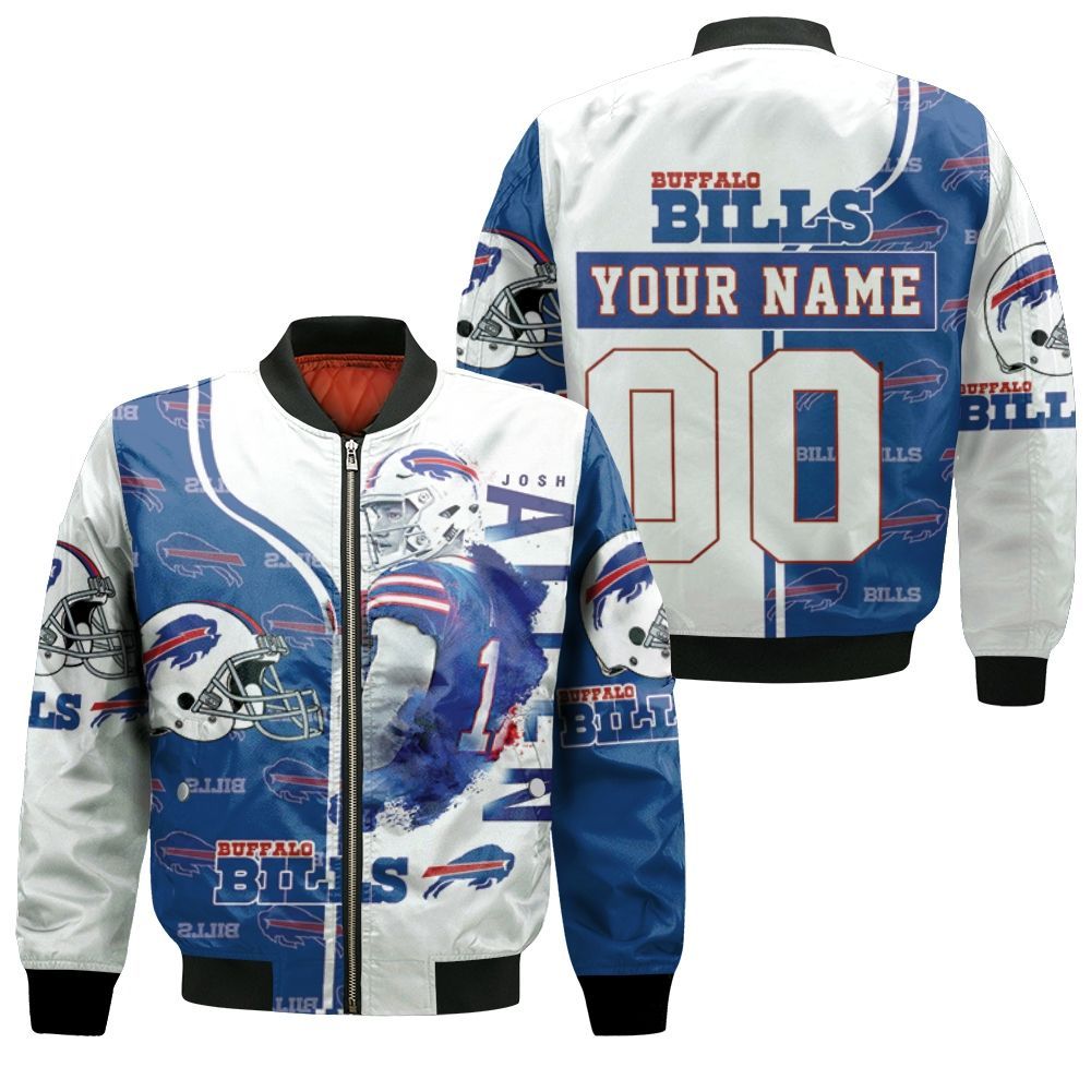 17 Josh Allen 17 Buffalo Bills Great Player 2020 Nfl Personalized Bomber Jacket