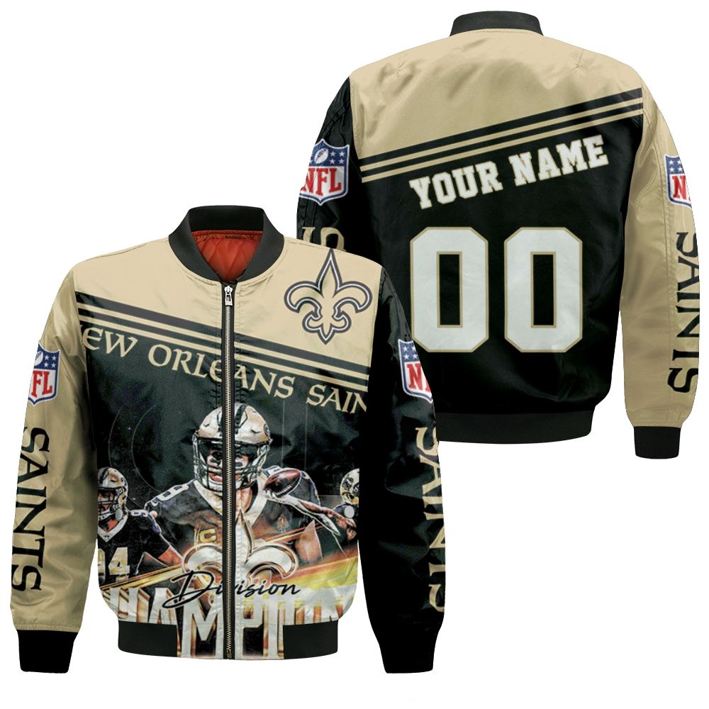 2020 Nfl Season New Orleans Saints Best Team Great Players Nfc South Division Champions Personalized Bomber Jacket