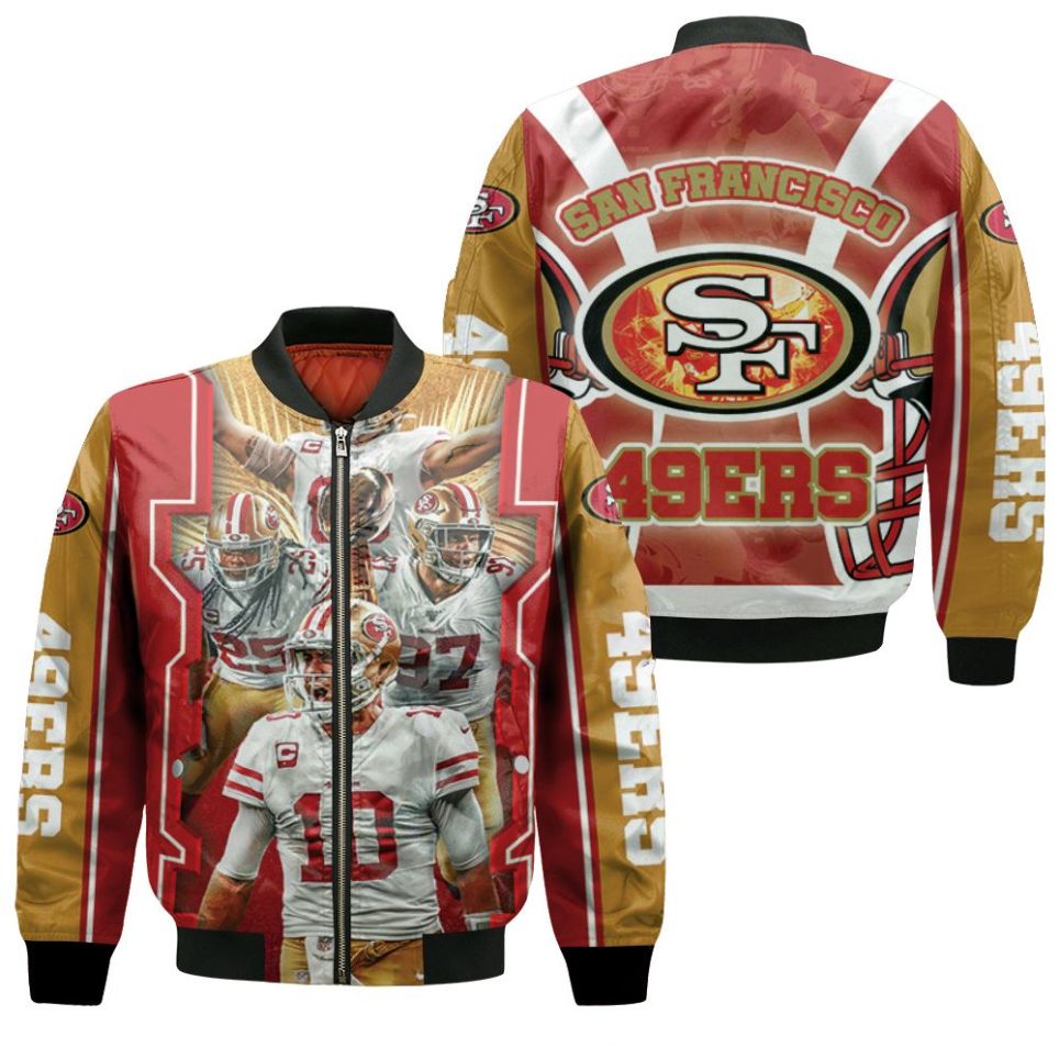 2021 Super Bowl San Francisco 49ers Nfc Division Champions Bomber Jacket