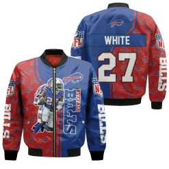 27 Tre Davious White 27 Buffalo Bills Great Player 2020 Nfl Season Jersey Bomber Jacket