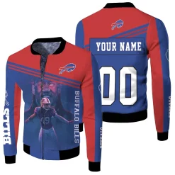 49 Tremaine Edmunds 49 Buffalo Bills Great Player 2020 Nfl Personalized Fleece Bomber Jacket